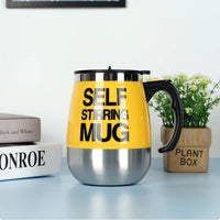 Electric Self-Stirring Coffee Mug – Automatic Stainless Steel Mixer Cup for Home, Office & Travel (401–500ml)