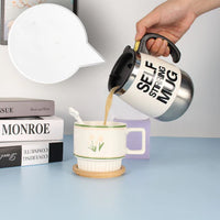 Electric Self-Stirring Coffee Mug – Automatic Stainless Steel Mixer Cup for Home, Office & Travel (401–500ml)