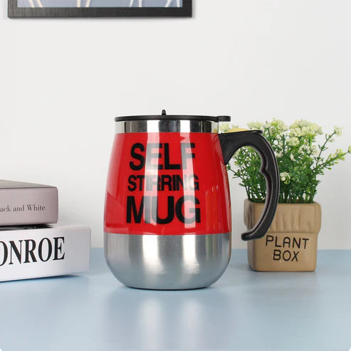 Electric Self-Stirring Coffee Mug – Automatic Stainless Steel Mixer Cup for Home, Office & Travel (401–500ml)