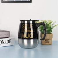 Electric Self-Stirring Coffee Mug – Automatic Stainless Steel Mixer Cup for Home, Office & Travel (401–500ml)